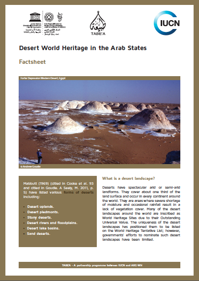 Desert World Heritage in the Arab States Factsheet
